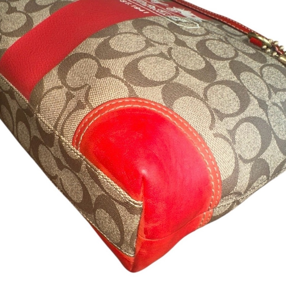 Coach Signature Y2K Vintage Heritage Tattersall Signature Tote - Picture 9 of 11